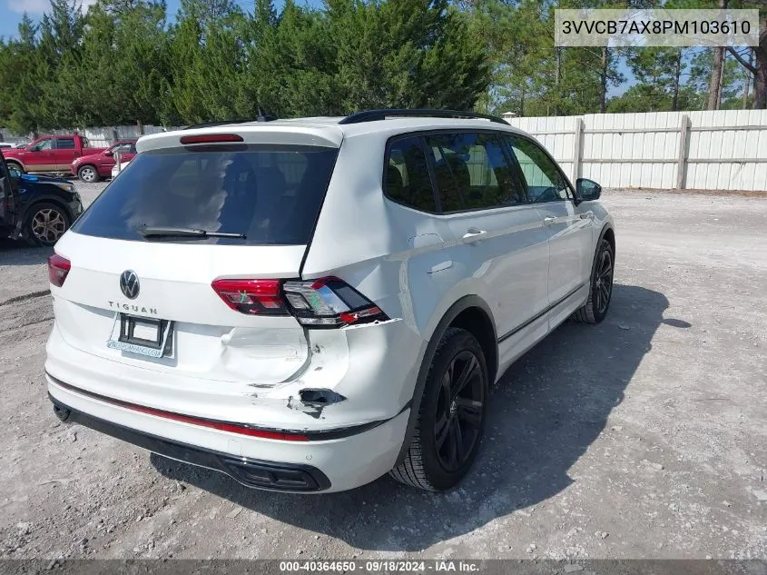 2023 Volkswagen Tiguan Se R-Line Black VIN: 3VVCB7AX8PM103610 Lot: 40364650