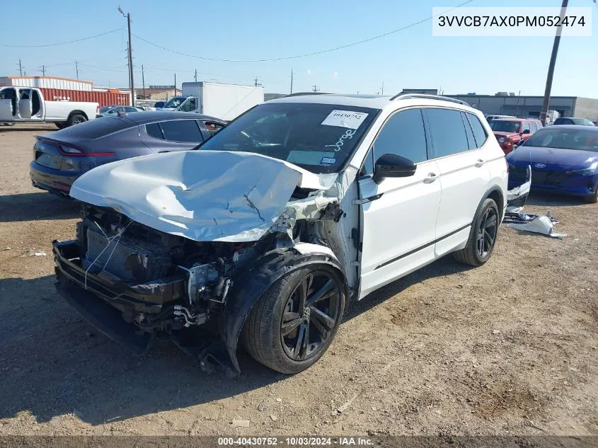 3VVCB7AX0PM052474 2023 Volkswagen Tiguan 2.0T Se R-Line Black