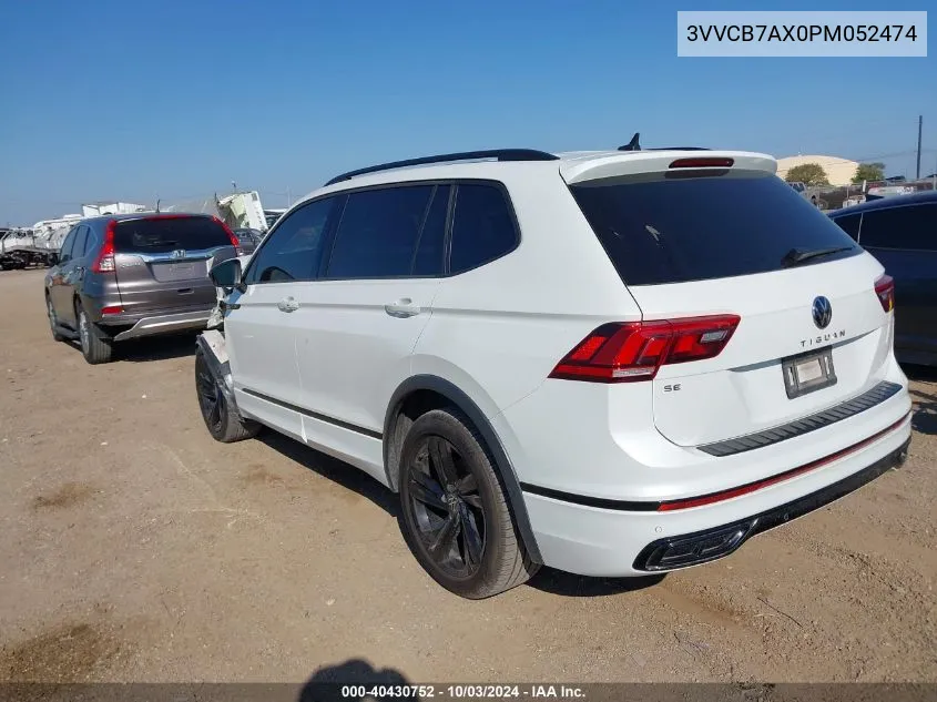 2023 Volkswagen Tiguan 2.0T Se R-Line Black VIN: 3VVCB7AX0PM052474 Lot: 40430752