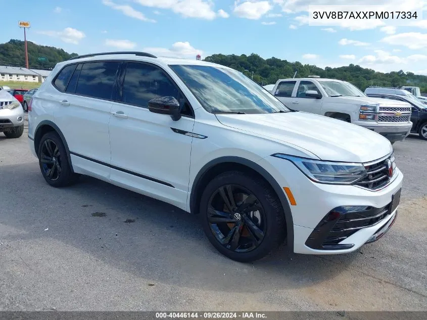 2023 Volkswagen Tiguan 2.0T Se R-Line Black VIN: 3VV8B7AXXPM017334 Lot: 40446144