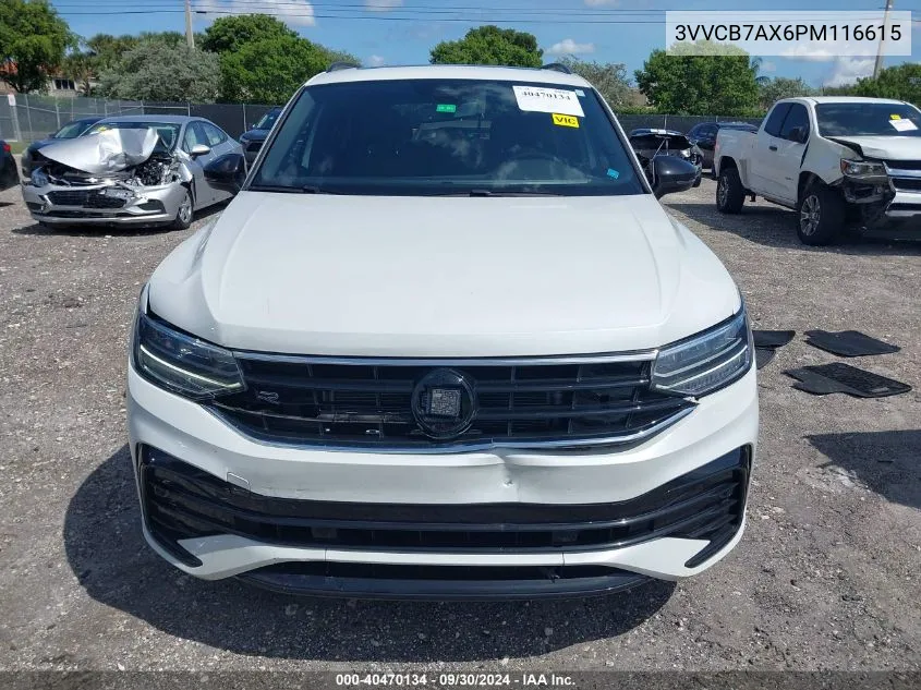 2023 Volkswagen Tiguan 2.0T Se R-Line Black VIN: 3VVCB7AX6PM116615 Lot: 40470134