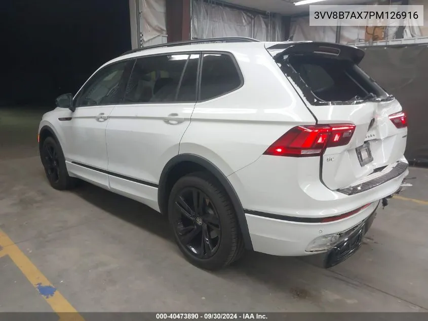 3VV8B7AX7PM126916 2023 Volkswagen Tiguan 2.0T Se R-Line Black