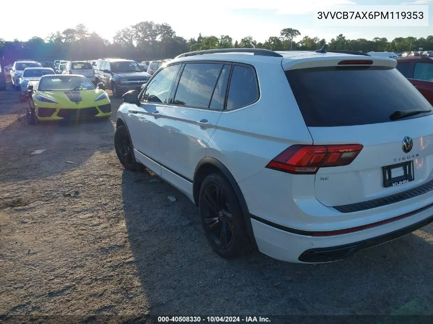 2023 Volkswagen Tiguan 2.0T Se R-Line Black VIN: 3VVCB7AX6PM119353 Lot: 40508330