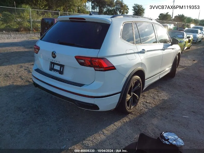 2023 Volkswagen Tiguan 2.0T Se R-Line Black VIN: 3VVCB7AX6PM119353 Lot: 40508330