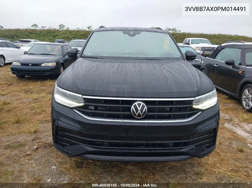 2023 Volkswagen Tiguan Se R-Line Black VIN: 3VV8B7AX0PM014491 Lot: 40536155