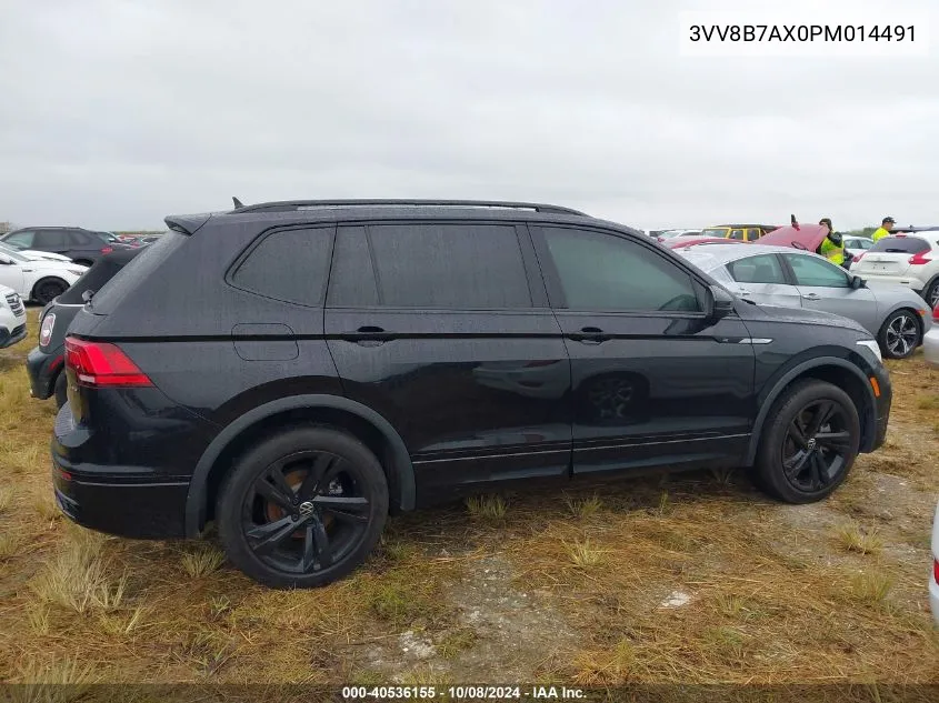 2023 Volkswagen Tiguan Se R-Line Black VIN: 3VV8B7AX0PM014491 Lot: 40536155