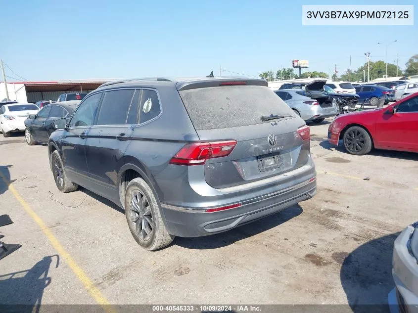 2023 Volkswagen Tiguan Se VIN: 3VV3B7AX9PM072125 Lot: 40545333