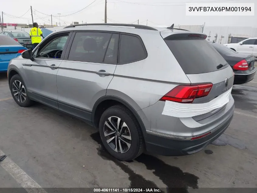 2023 Volkswagen Tiguan 2.0T S VIN: 3VVFB7AX6PM001994 Lot: 40611141