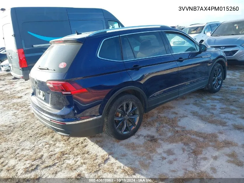 2023 Volkswagen Tiguan 2.0T Se VIN: 3VVNB7AX4PM015260 Lot: 40618963