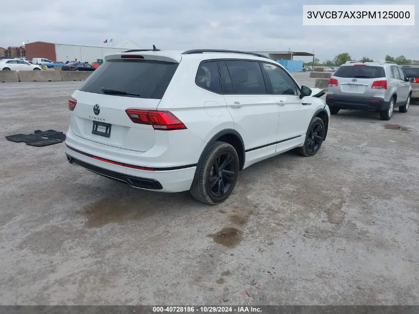 2023 Volkswagen Tiguan 2.0T Se R-Line Black VIN: 3VVCB7AX3PM125000 Lot: 40728186