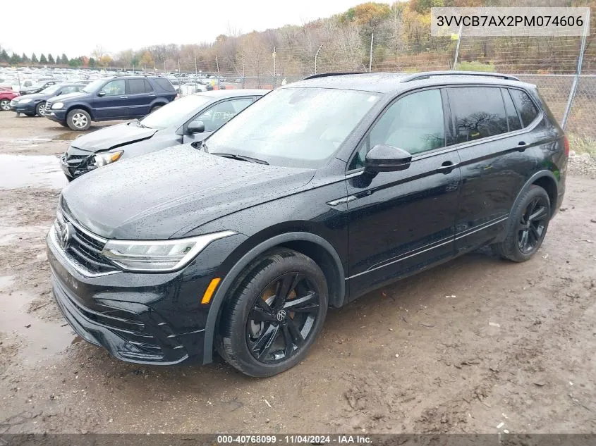 2023 Volkswagen Tiguan 2.0T Se R-Line Black VIN: 3VVCB7AX2PM074606 Lot: 40768099