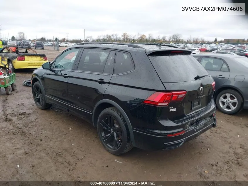 2023 Volkswagen Tiguan 2.0T Se R-Line Black VIN: 3VVCB7AX2PM074606 Lot: 40768099