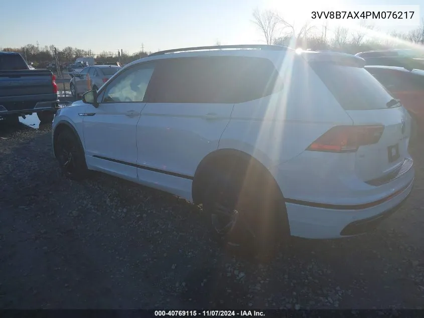 2023 Volkswagen Tiguan 2.0T Se R-Line Black VIN: 3VV8B7AX4PM076217 Lot: 40769115