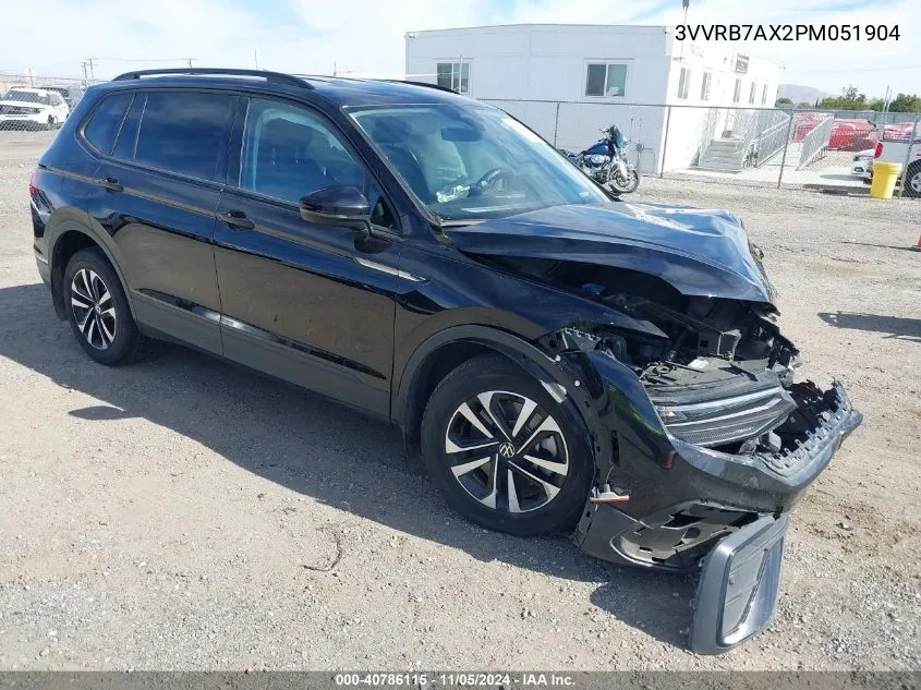 2023 Volkswagen Tiguan 2.0T S VIN: 3VVRB7AX2PM051904 Lot: 40786115