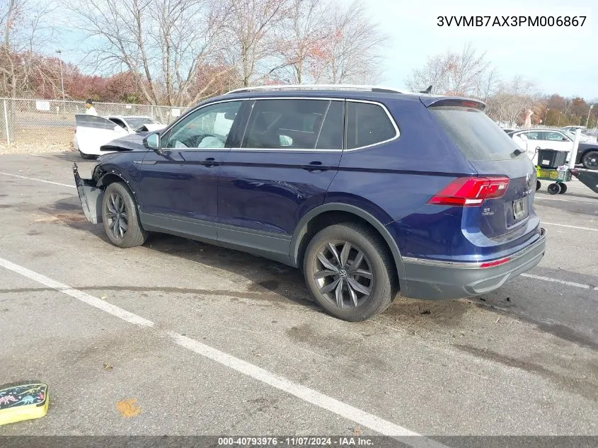 2023 Volkswagen Tiguan 2.0T Se VIN: 3VVMB7AX3PM006867 Lot: 40793976