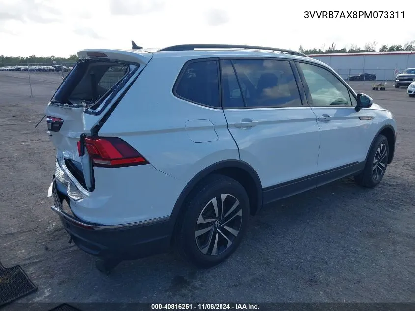 2023 Volkswagen Tiguan 2.0T S VIN: 3VVRB7AX8PM073311 Lot: 40816251