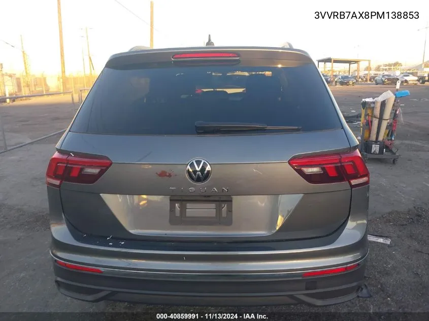 2023 Volkswagen Tiguan 2.0T S VIN: 3VVRB7AX8PM138853 Lot: 40859991