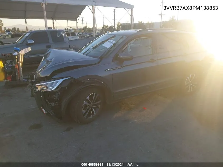 2023 Volkswagen Tiguan 2.0T S VIN: 3VVRB7AX8PM138853 Lot: 40859991