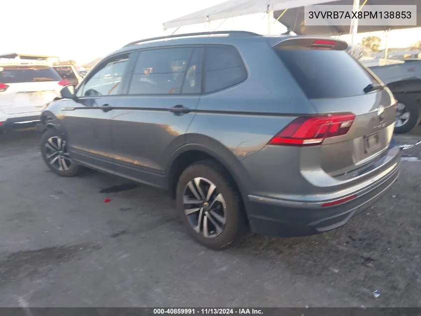 2023 Volkswagen Tiguan 2.0T S VIN: 3VVRB7AX8PM138853 Lot: 40859991