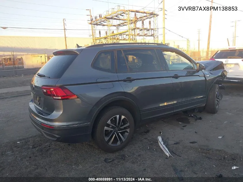 2023 Volkswagen Tiguan 2.0T S VIN: 3VVRB7AX8PM138853 Lot: 40859991