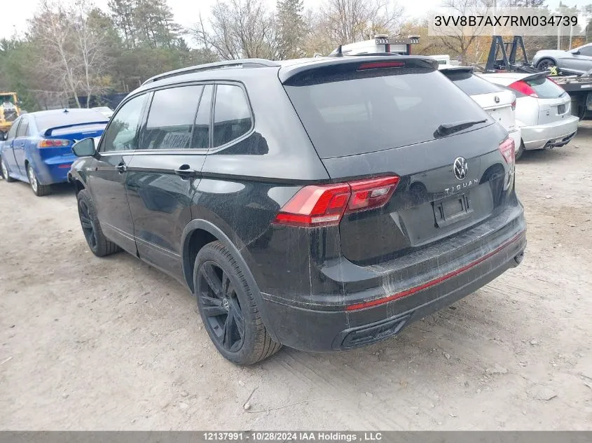 2024 Volkswagen Tiguan VIN: 3VV8B7AX7RM034739 Lot: 12137991