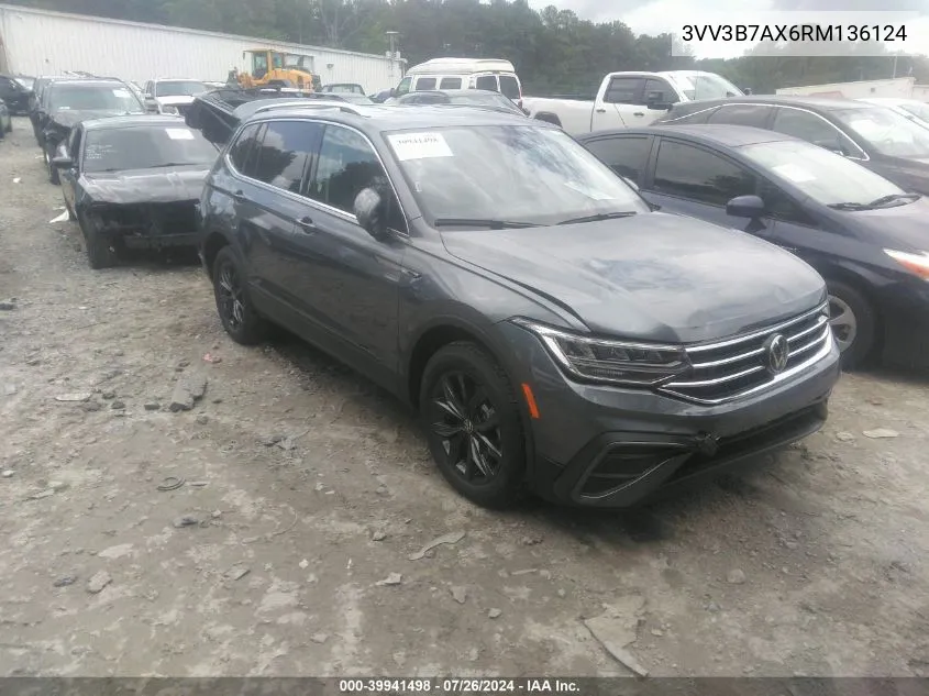 3VV3B7AX6RM136124 2024 Volkswagen Tiguan 2.0T Se