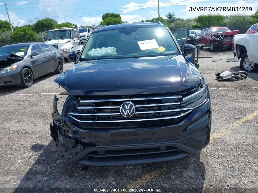 2024 Volkswagen Tiguan 2.0T S VIN: 3VVRB7AX7RM034289 Lot: 40217461