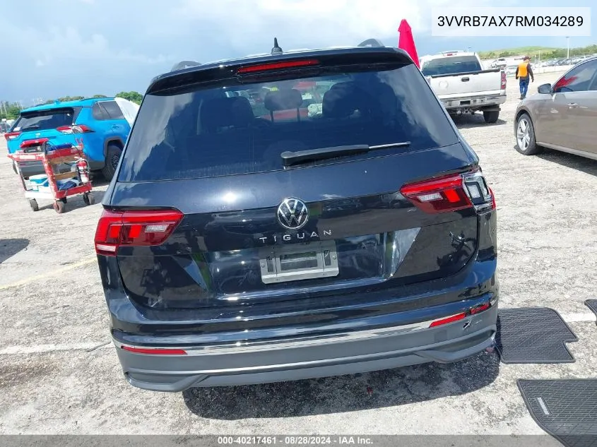 2024 Volkswagen Tiguan 2.0T S VIN: 3VVRB7AX7RM034289 Lot: 40217461