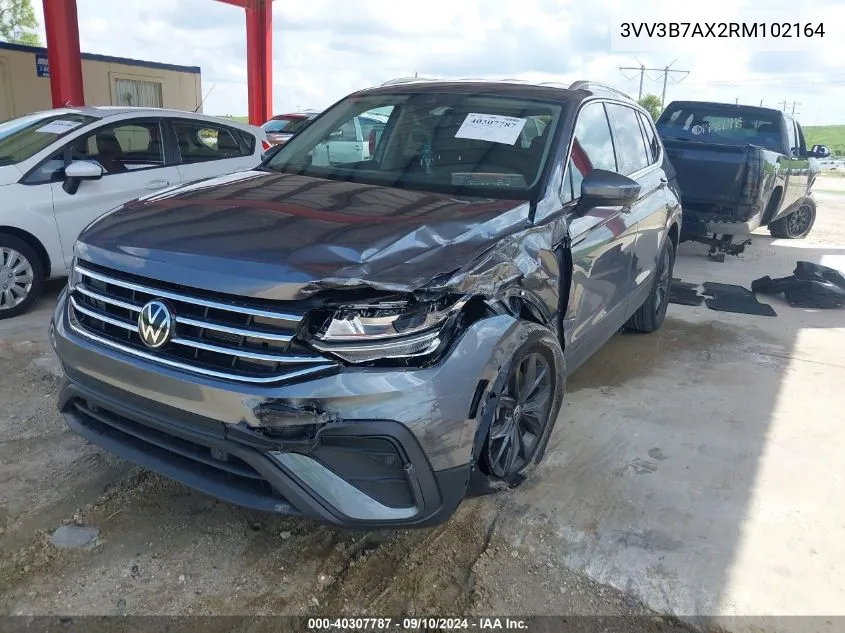 2024 Volkswagen Tiguan 2.0T Se VIN: 3VV3B7AX2RM102164 Lot: 40307787