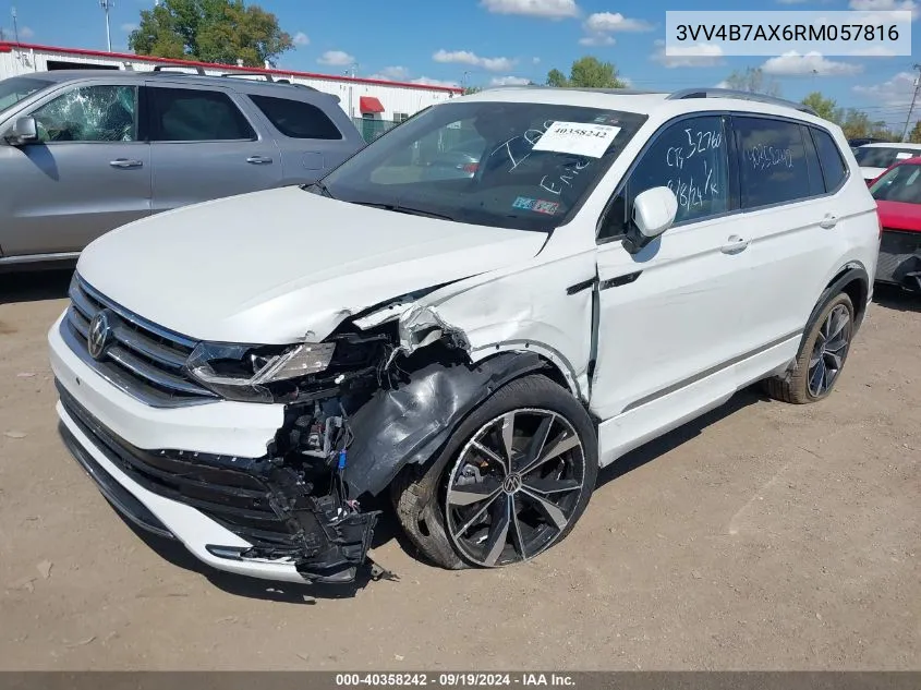 2024 Volkswagen Tiguan 2.0T Sel R-Line VIN: 3VV4B7AX6RM057816 Lot: 40358242