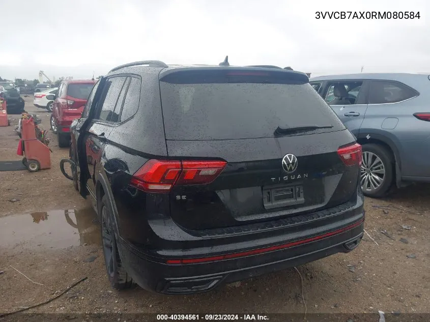 2024 Volkswagen Tiguan 2.0T Se R-Line Black VIN: 3VVCB7AX0RM080584 Lot: 40394561