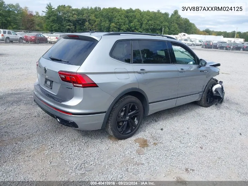 2024 Volkswagen Tiguan 2.0T Se R-Line Black/Se Black VIN: 3VV8B7AXXRM024125 Lot: 40410916