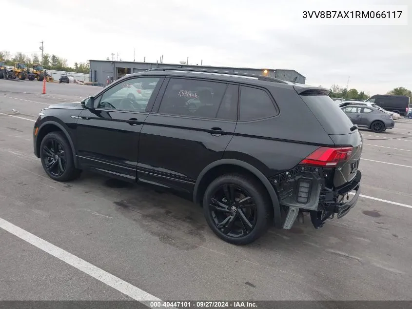 2024 Volkswagen Tiguan 2.0T Se R-Line Black VIN: 3VV8B7AX1RM066117 Lot: 40447101