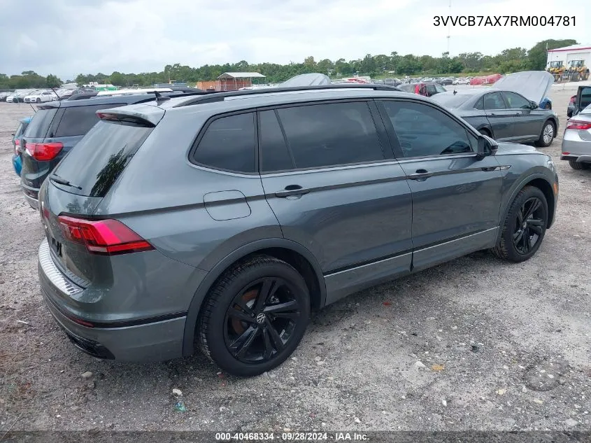 2024 Volkswagen Tiguan 2.0T Se R-Line Black/Se Black VIN: 3VVCB7AX7RM004781 Lot: 40468334