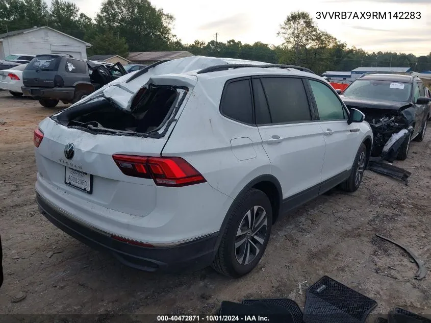 2024 Volkswagen Tiguan S VIN: 3VVRB7AX9RM142283 Lot: 40472871