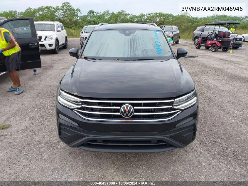 2024 Volkswagen Tiguan Se VIN: 3VVNB7AX2RM046946 Lot: 40497008