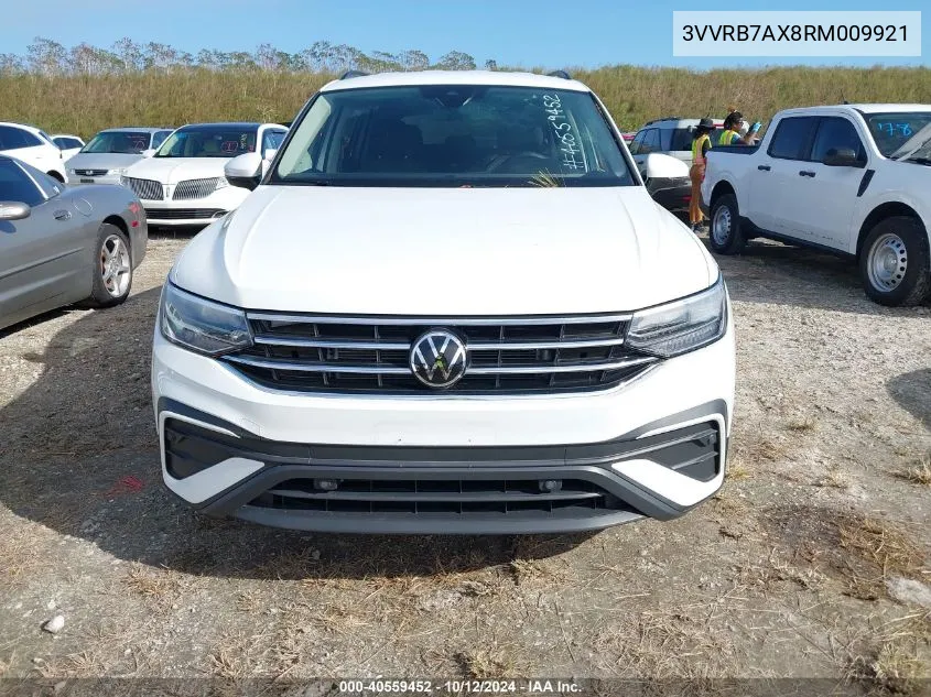 2024 Volkswagen Tiguan S VIN: 3VVRB7AX8RM009921 Lot: 40559452