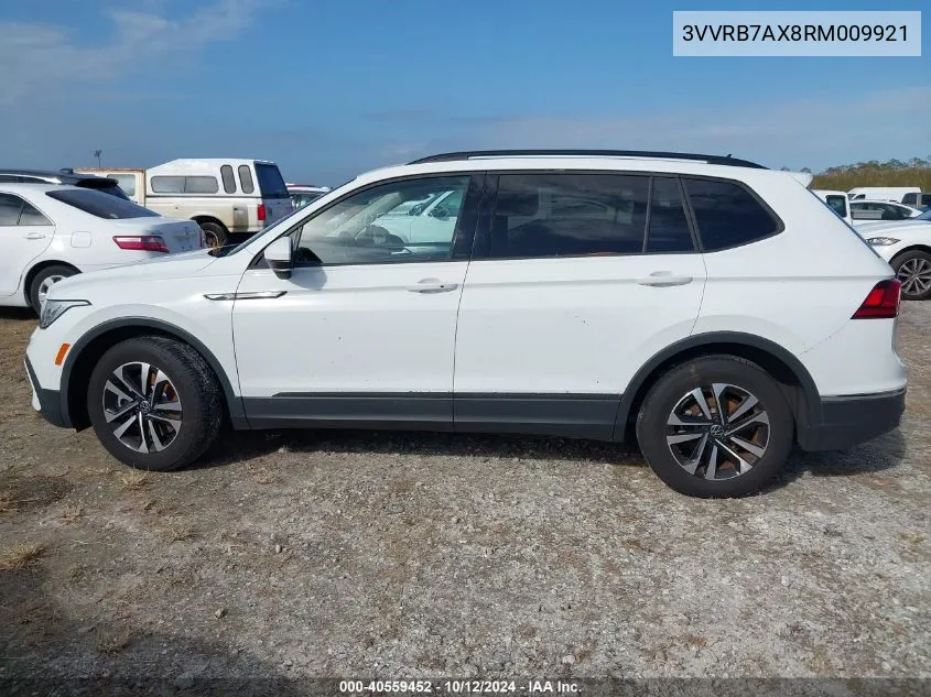 2024 Volkswagen Tiguan S VIN: 3VVRB7AX8RM009921 Lot: 40559452