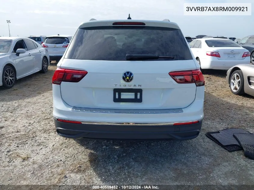 2024 Volkswagen Tiguan S VIN: 3VVRB7AX8RM009921 Lot: 40559452