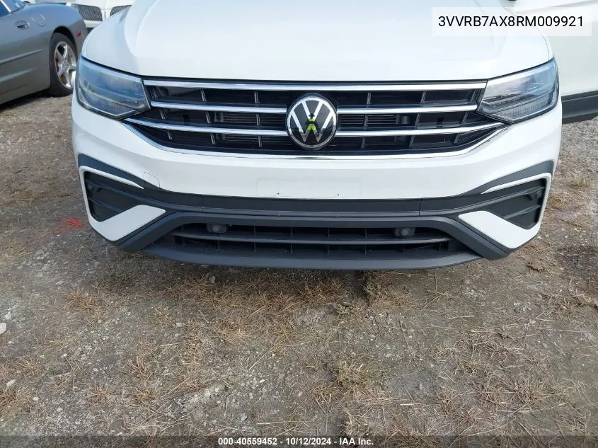 2024 Volkswagen Tiguan S VIN: 3VVRB7AX8RM009921 Lot: 40559452