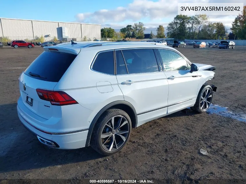 2024 Volkswagen Tiguan 2.0T Sel R-Line VIN: 3VV4B7AX5RM160242 Lot: 40595587