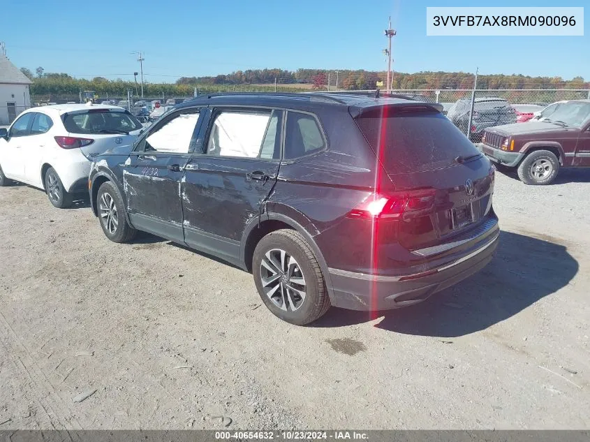 2024 Volkswagen Tiguan 2.0T S VIN: 3VVFB7AX8RM090096 Lot: 40654632