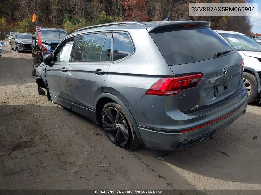 2024 Volkswagen Tiguan 2.0T Se R-Line Black VIN: 3VV8B7AX5RM060904 Lot: 40712376