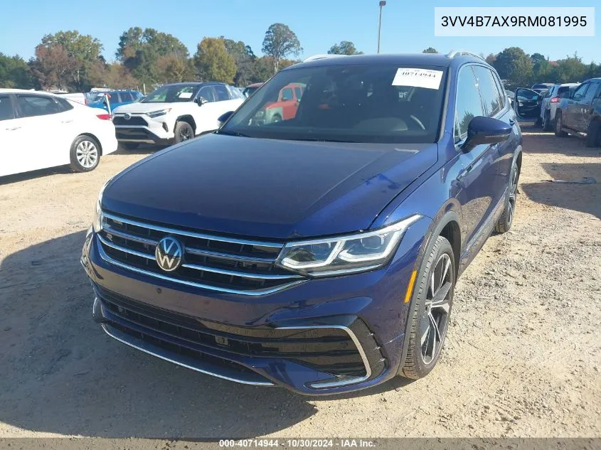 2024 Volkswagen Tiguan 2.0T Sel R-Line VIN: 3VV4B7AX9RM081995 Lot: 40714944