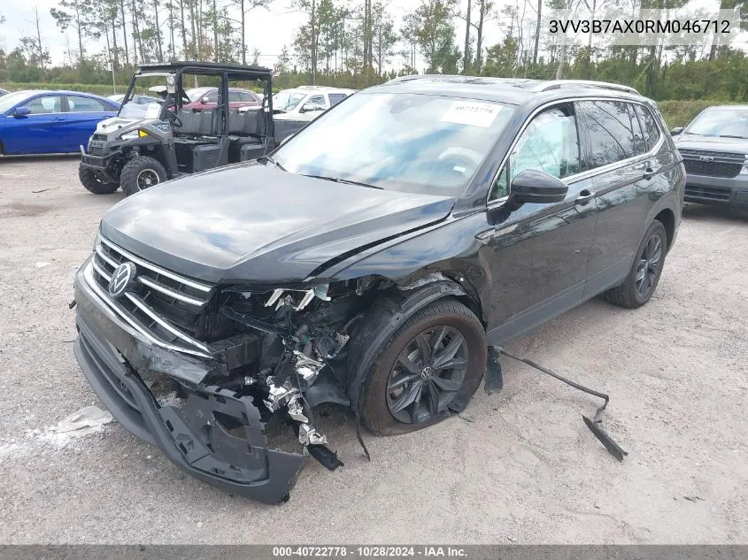 2024 Volkswagen Tiguan 2.0T Se/Wolfsburg Edition VIN: 3VV3B7AX0RM046712 Lot: 40722778