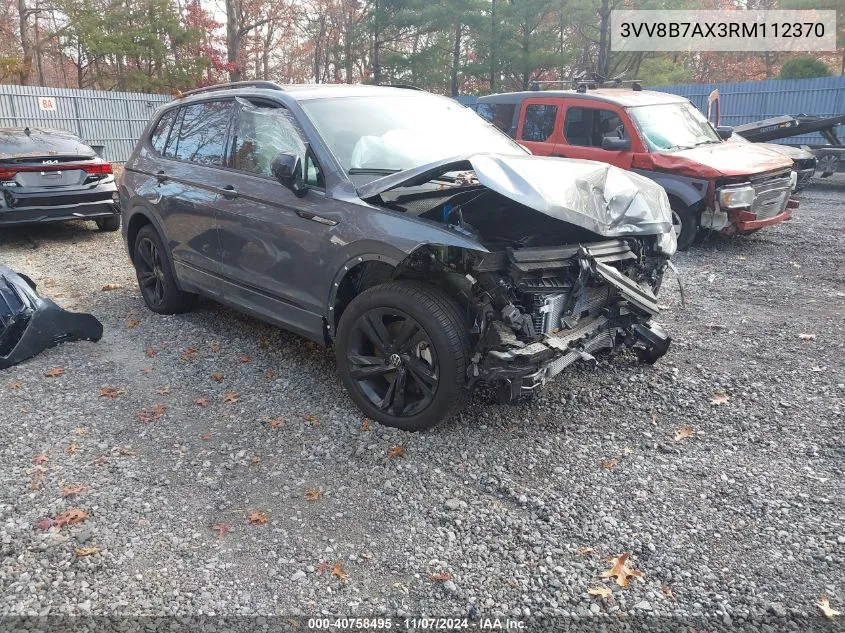 2024 Volkswagen Tiguan 2.0T Se R-Line Black VIN: 3VV8B7AX3RM112370 Lot: 40758495