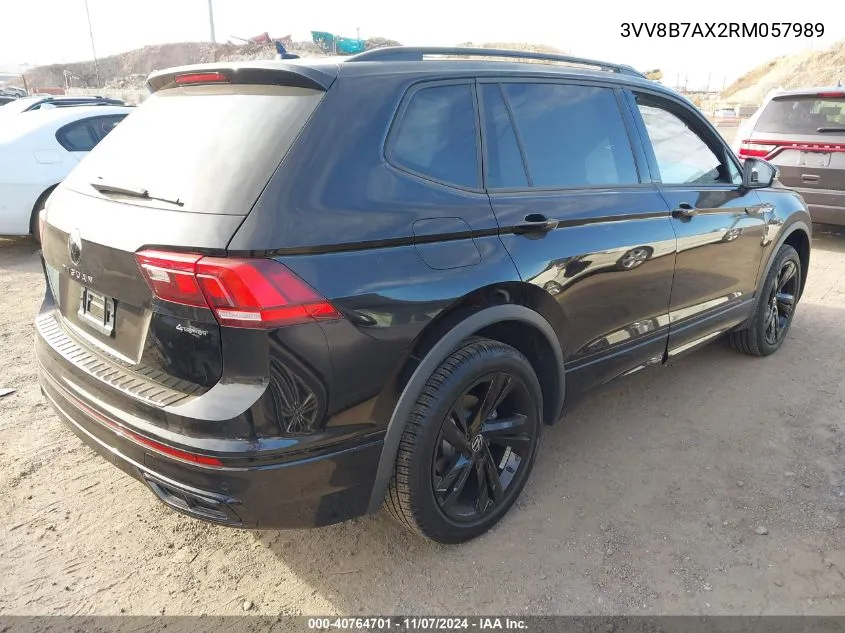 2024 Volkswagen Tiguan 2.0T Se R-Line Black VIN: 3VV8B7AX2RM057989 Lot: 40764701