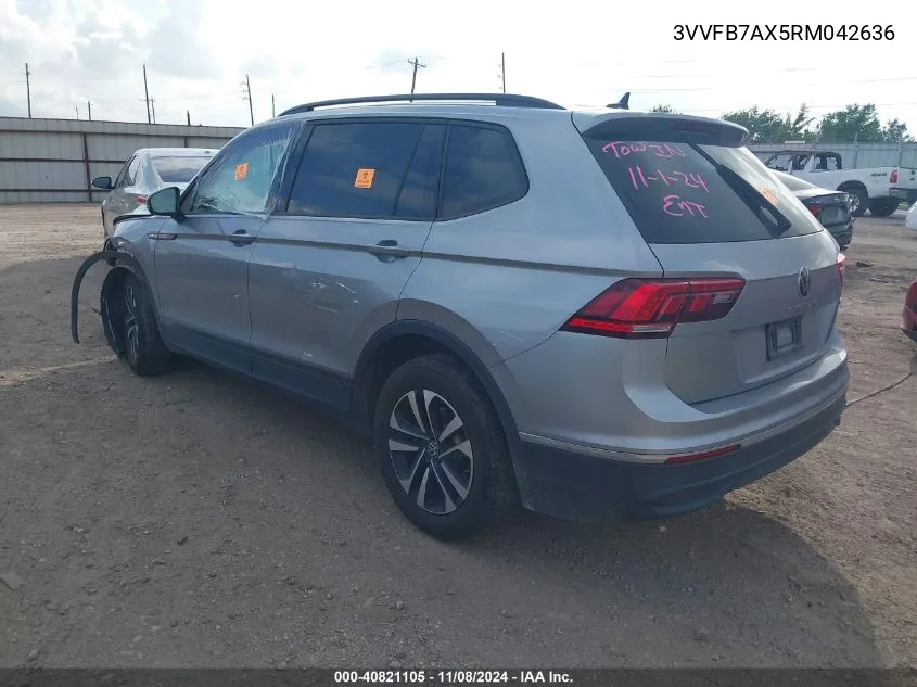 2024 Volkswagen Tiguan 2.0T S VIN: 3VVFB7AX5RM042636 Lot: 40821105