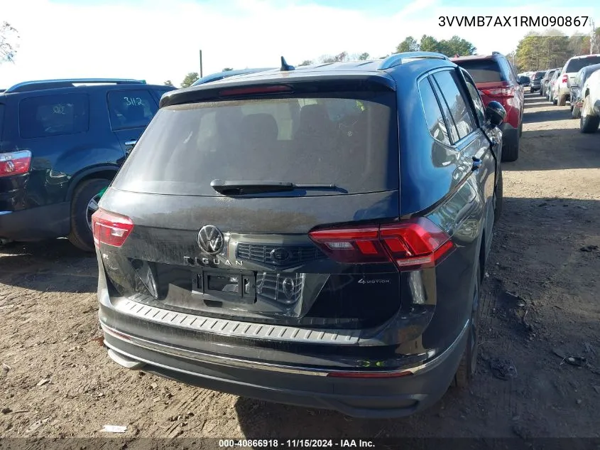 2024 Volkswagen Tiguan 2.0T Se/Wolfsburg Edition VIN: 3VVMB7AX1RM090867 Lot: 40866918