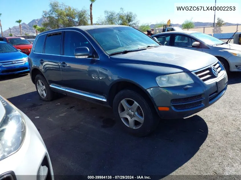 2004 Volkswagen Touareg V6 VIN: WVGZC67LX4D002253 Lot: 39984138